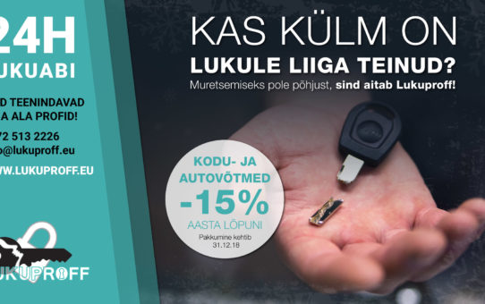 Auto-ja koduvõtmed -15%